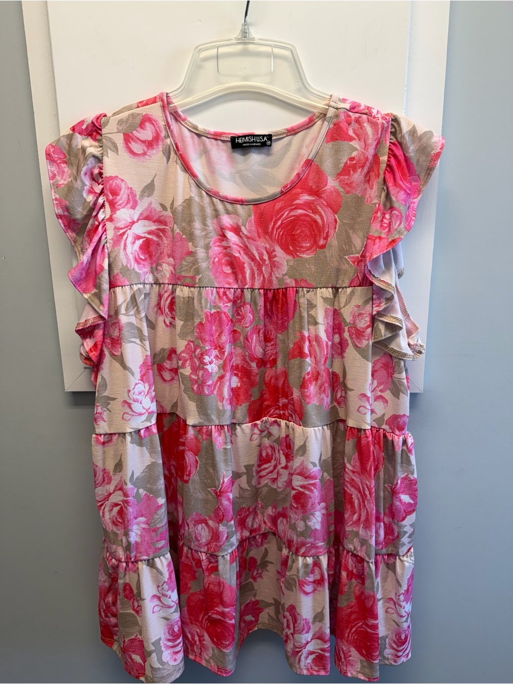 Heimish Pink Floral Sleeveless Top